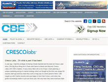 Tablet Screenshot of cannabisbusinessexecutive.com